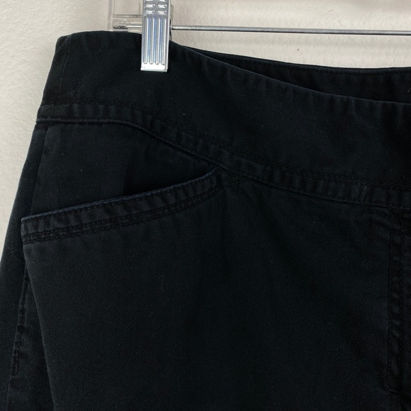 Charter Club Black Capri Jeans Classic Fit Cotton Wide Leg Pockets Size Plus 16 - Picture 3 of 9
